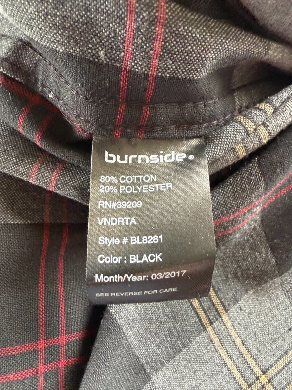 burnside men black